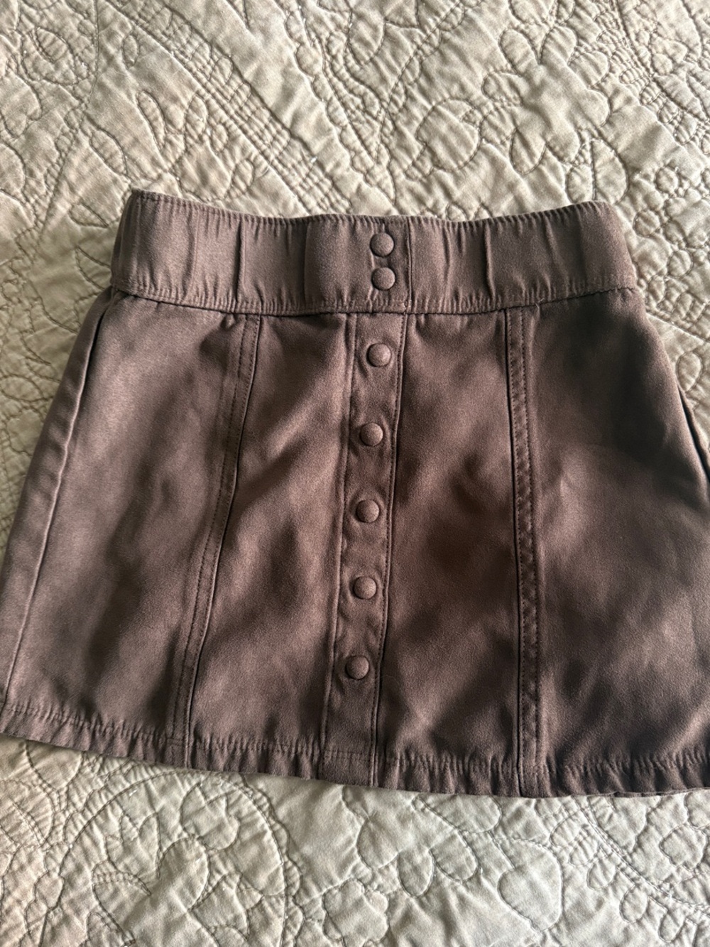 Abercrombie Kids faux suede skirt